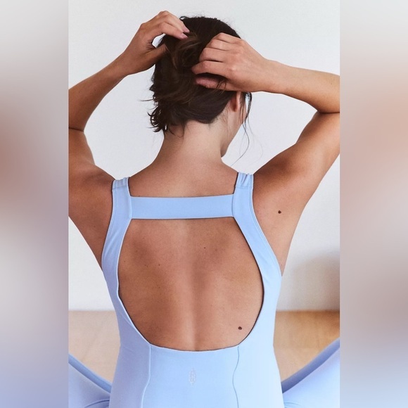 NWT NEW Free People Movement x Hatch never better onesie in light blue - Picture 4 of 6